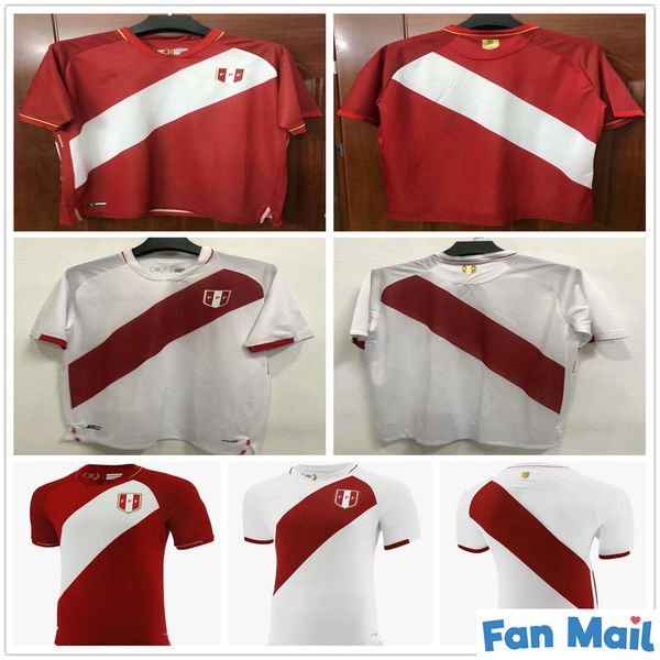 

2020 2021 new peru soccer jersey guerrero farfan cueva flores yotun tapia customize 20 21 perú home away football shirt uniform, Black;yellow