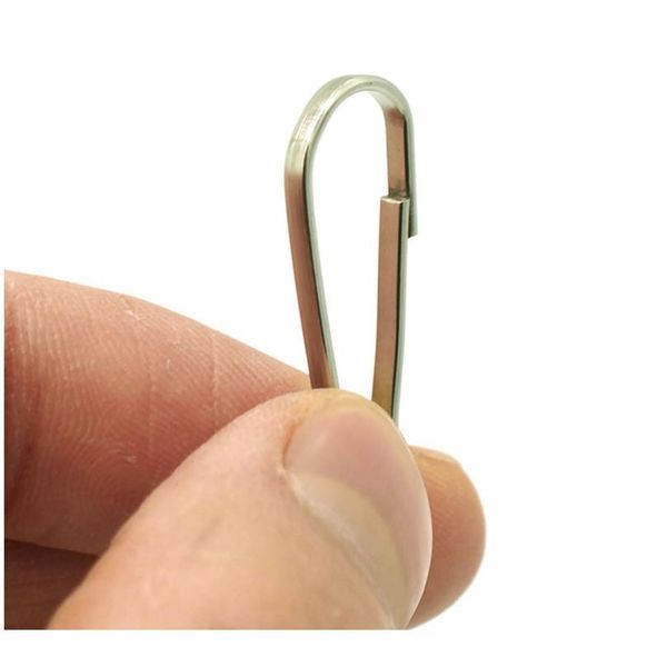 

100pcs metal snap lanyard clip hook gourd buckle keychain camping clasp carabiner waist belt clip hiking hanging buckle jllgbc