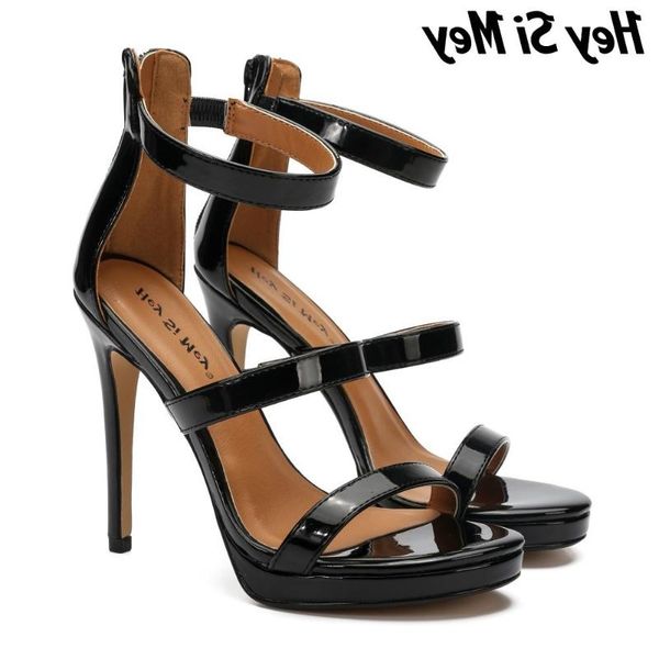 

dress men's and women's super high-heeled black silk beauty female sandals