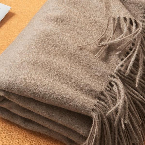 

scarves pure 100% cashmere scarf women italian original undyed water ripple plus size large stole blanket oversized shawl 220-140, Blue;gray