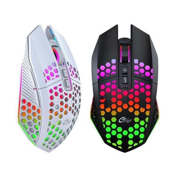 

mice gaming mouse hollow design light sound operation silent buttons unique creativity hide desktop