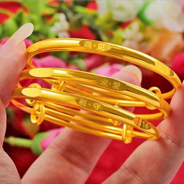 

bangle 24k gold bangles 1314 ethiopian fashion 520 push and pull for women african bride wedding jewelry gifts, Black