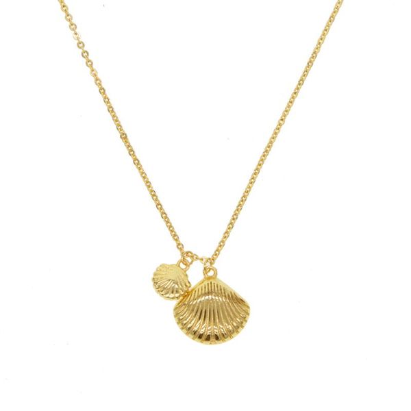 

pendant necklaces est vintage bohemia shell necklace gold color ethnic women shells jewelry beach boho female fine brinco 2021, Silver