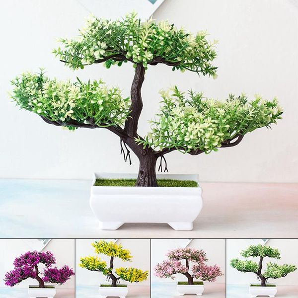 

decorative flowers & wreaths artificial plants bonsai small tree simulation pot fake table potted ornaments home decoration el garden deco