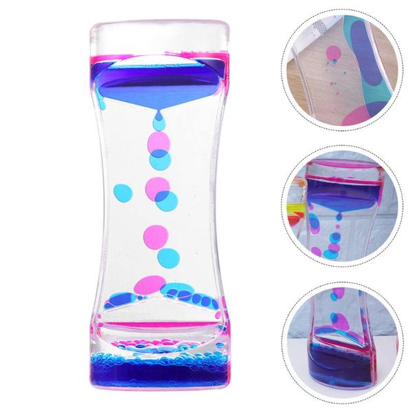 Outros relógios Acessórios 4pcs Líquido Movimento Bubbler Colorido Oil Acrílico Timer Hourglass para jogo sensorial