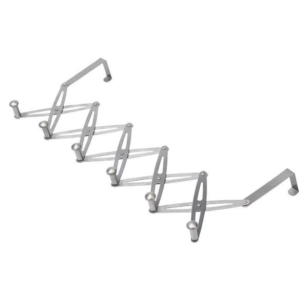 

robe hooks 6-hook flexible back door hanger rack bathroom kitchen organizer home storage and holder clothes