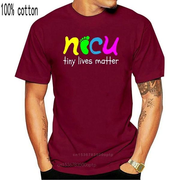 

men's t-shirts letters nicu tiny lives matter cute neonatal t shirt casual tee anti-wrinkle big size s~5xl short sleeve, White;black