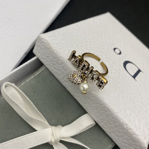 

design jewelry simple ring with zircon pearl, Silver