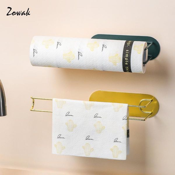 

toilet paper holders under cabinet kitchen roll holder towel rack wrap film storage stand bathroom shelf adhesive tissue dispenser golden