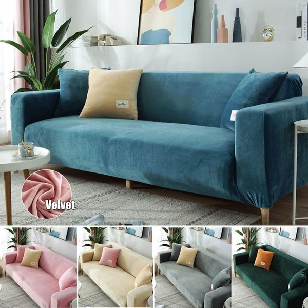

chair covers velour cloth sofa slipcover art antiskid big elastic furniture cover