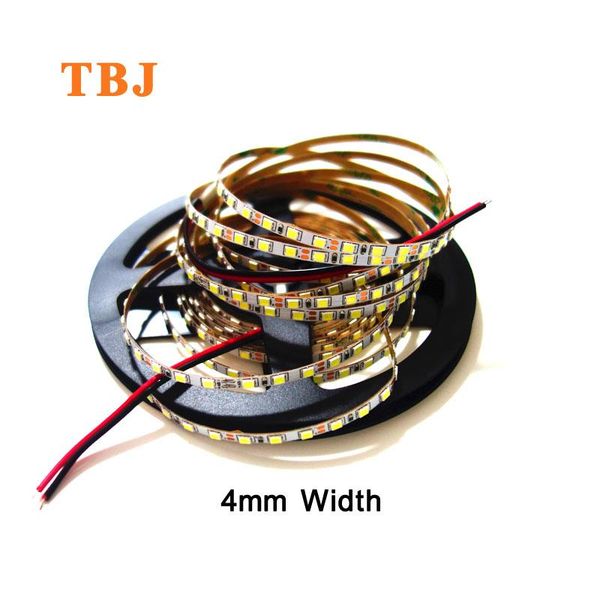 

strips dc12v 4mm width smd2835 5m 120led/m no waterproof flexible led strip light cool white / warm natural
