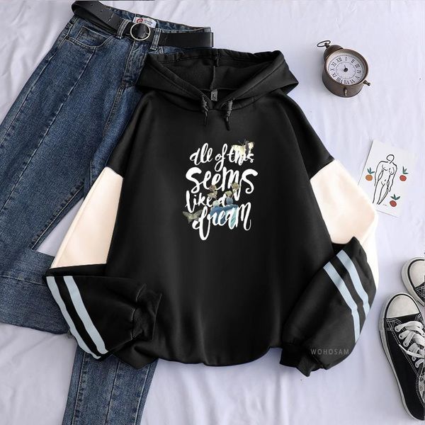 

men's hoodies & sweatshirts harajuku hyyh project patchwork hooded sweatshirt beautiful butterfly aesthetic graphics women oversize lon, Black