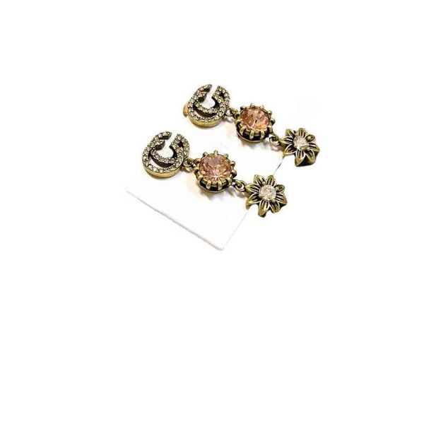 

high-end fashion simple brilliant diamonds gold earrings jewel, Golden;silver