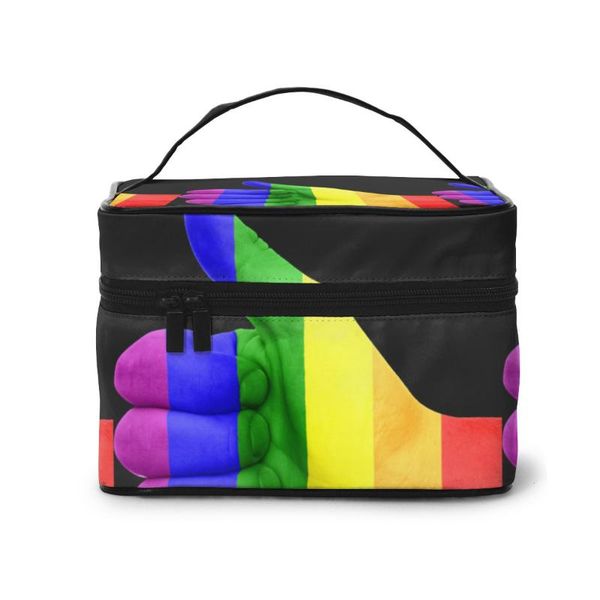 

gay makeup bag women cosmetic bag toiletries organizer storage make up cases