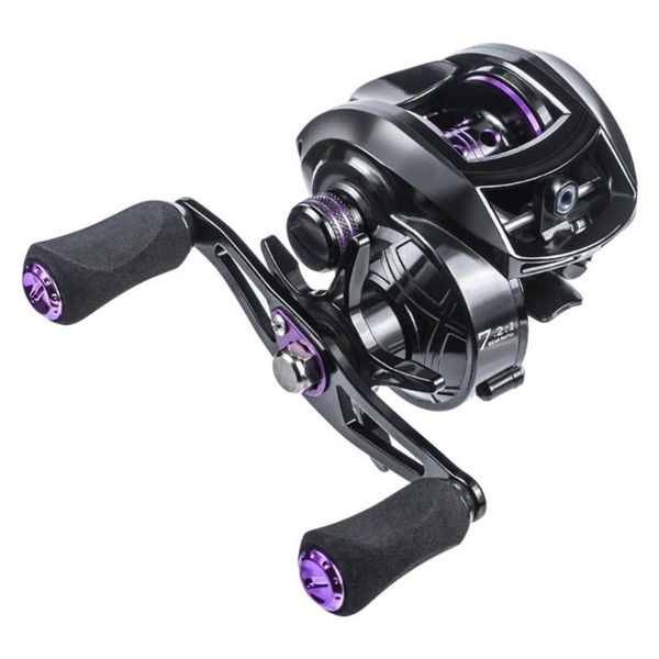 

baitcasting reels long throw fishing reel 7.2:1 high-speed magnetic brake water drop wheel 8kg towed