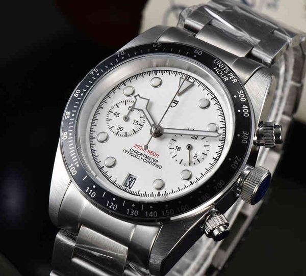 

2022 new stainless steel aaa watch automatic mechanical five needle men's fashion business sports