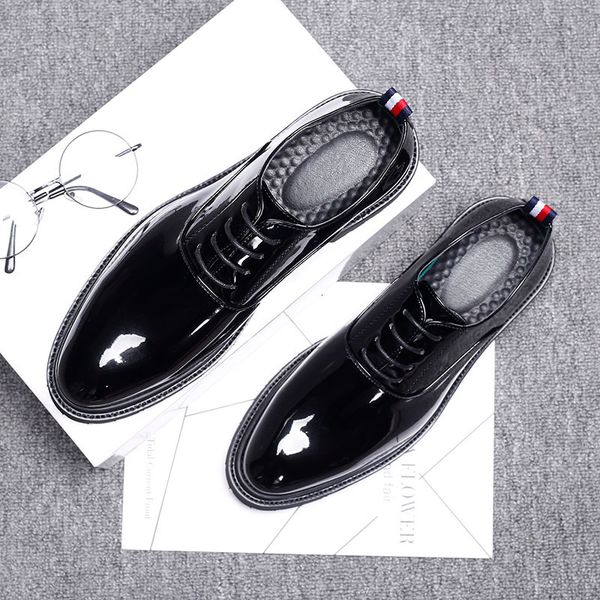 

dress shoes sapato masculino oxford couro preto, calÃ§ado social de luxo para homens negÃ³cios na cor preta, confortÃ¡vel casamento,, Black