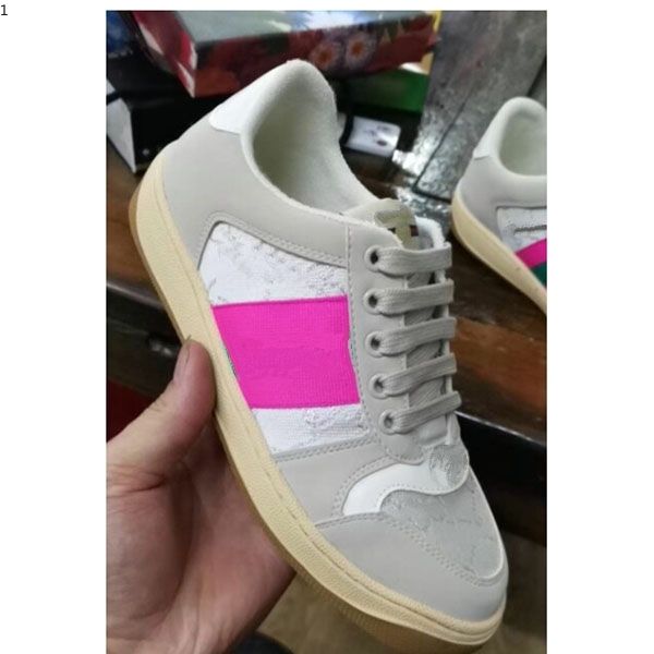 

2021 latest fall loafers casual women men dirty flats slip on street style ladies shoes mkj0002, Red;white