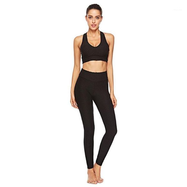 

yoga outfit sport leggings women gym high waist push up pants jacquard fitness legging running woman tight