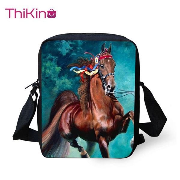 

backpacks thikin horse pattern shoulder messenger bag cool summer crossbody phone for boys shopping bags mochila infantil
