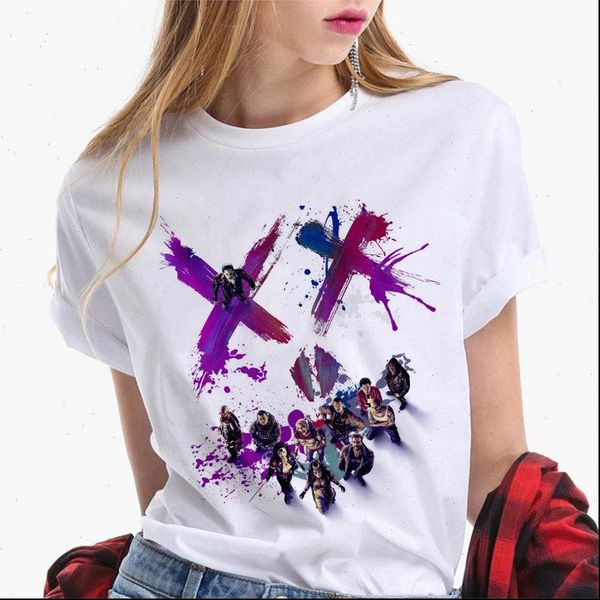

funny suicide squad joker harley quinn t shirt women casual hipster streetwear female t shirts clothing camisas mujer, White