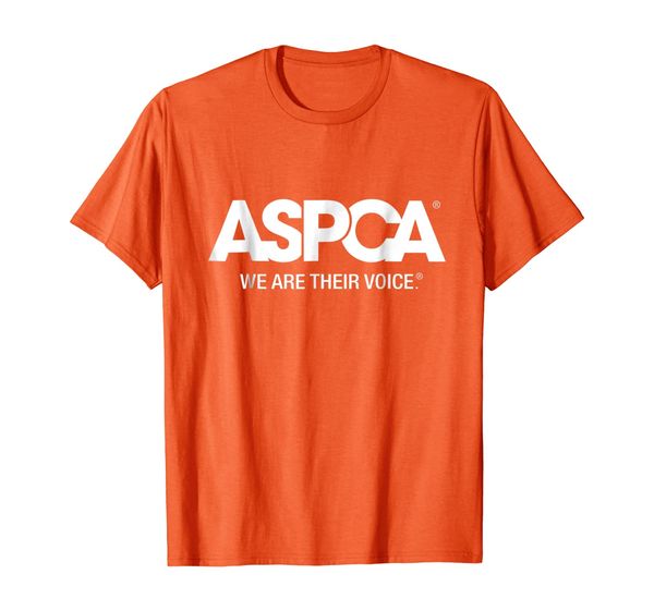 

aspca we are their voice logo t-shirt, White;black