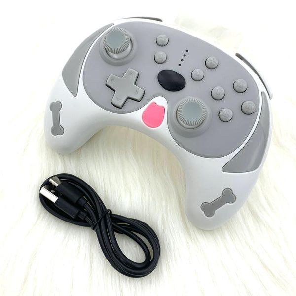 

game controllers & joysticks wireless controller gamepad joystick for switch /switch lite bluetooth-compatible cute dog gift kids