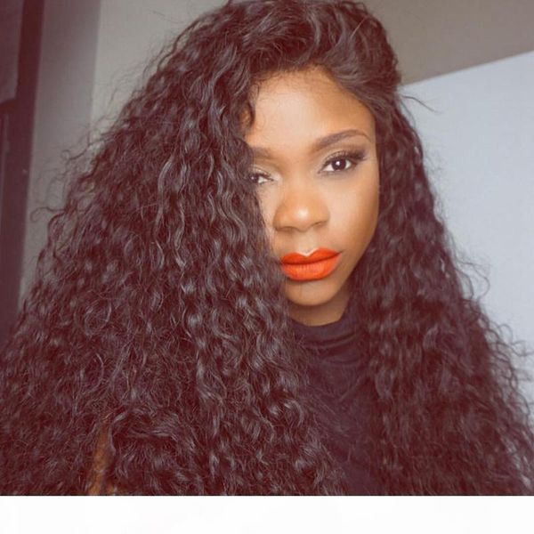 

8a deep curly lace wigs brazilian lace front human hair wigs with baby hair glueless full lace human hair wigs for black women, Black;brown