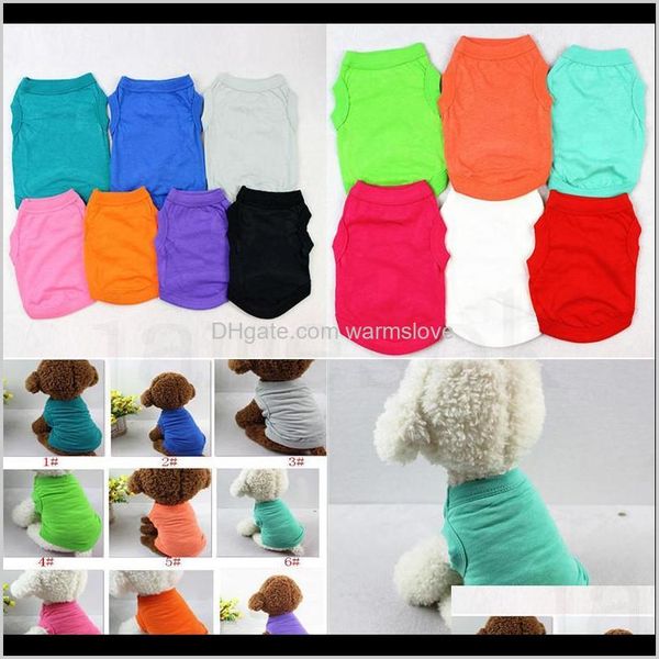 

pet t shirts summer solid dog clothes fashion shirts vest cotton clothes dog puppy small dog clothes pet apparel dc423 p0m0v hhdzy