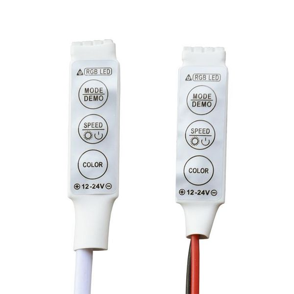 

12v 24v 72w mini 3 keys single rgb color controller brightness dimmer 50pcs