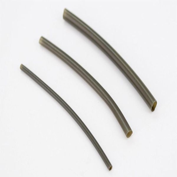 

100 pcs tackle heat shrink flexible hook accessory sleeves protection carp rigs replacement fishing tube retractable outdoor