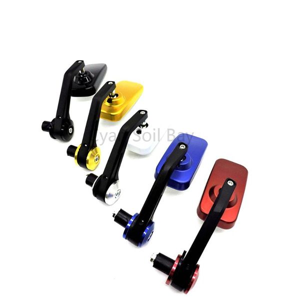 

motorcycle mirrors 5 colors convex mirror scooter e-bike rearview handlebar bar end side aluminum rod + plastic