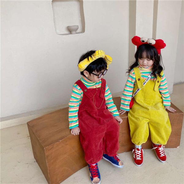 

korean children's corduroy pants for winter 2020, Blue