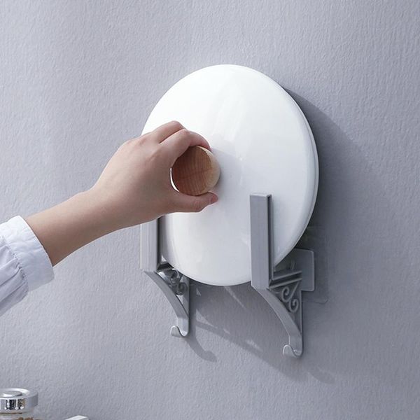 

hooks & rails multifunctional pot cover rack cutting board wall shelf hook kitchen storage tools organizer