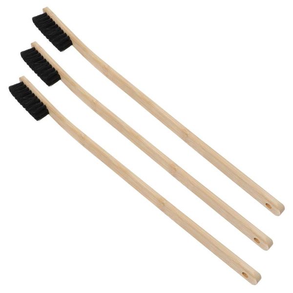 

car sponge 3 pcs long handle rim hub cleaning brush multifunctional bamboo