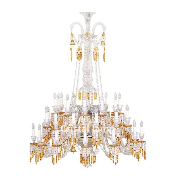 

chandeliers yellow baccarat chandelier crystal for 36 light