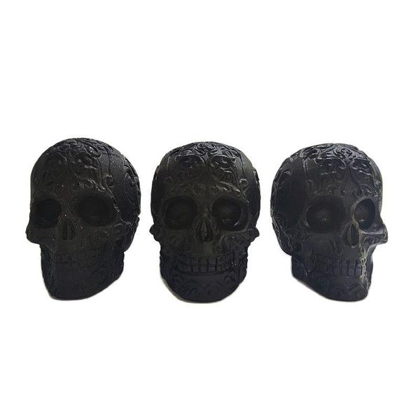 

decorative objects & figurines natural black holy home decoration quartz crystal hand carving skulls for gifts zjl