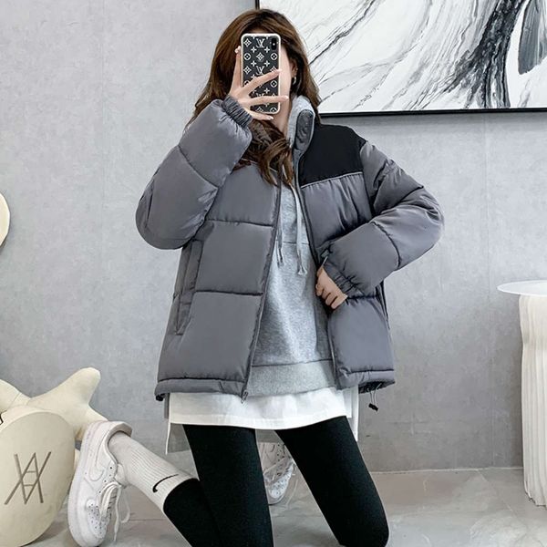 

fashion tide loose thickened cotton padded women's winter with down, Black