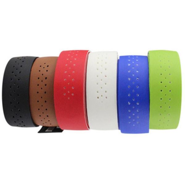 

bike handlebars &components bicycle handlebar tape pu leather perforated belt breathable soft mtb fixed gear cycling equipment