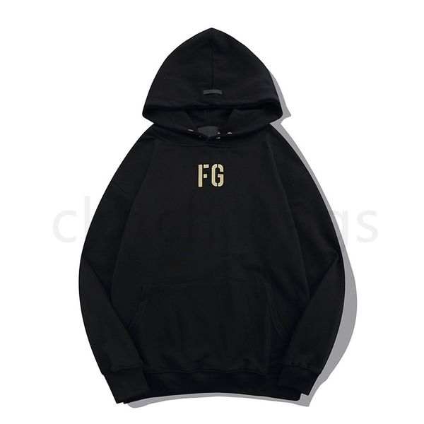 

new ess designer men letter solid color women fashion warm hoodie sweatshirt streetwear tracksuit suit pant pullover loose lovers luxury, Black