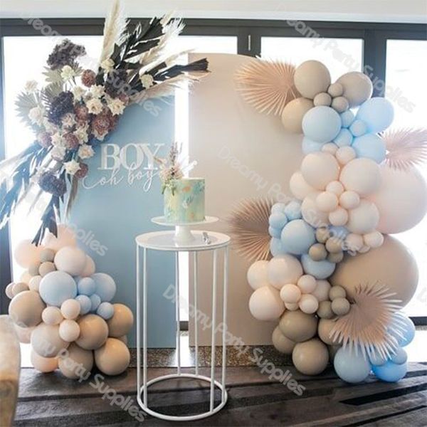

107pcs balloon garland arch doubled blush latex balloon kit apricot baby shower happy birthday party decoration plies