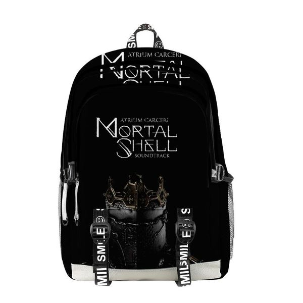 

backpack 2021 mortal shell men women oxford waterproof large capacity travel boys girls cartoon schoolbag lapbag
