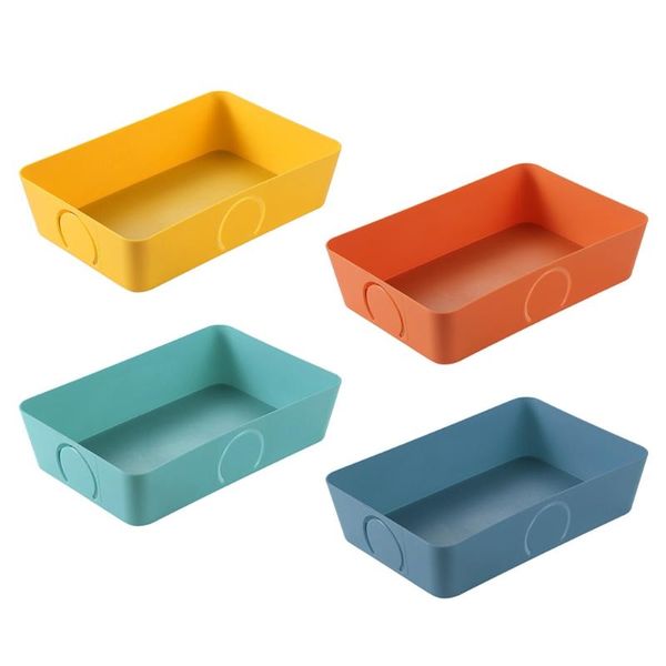 

storage bottles & jars macaron color deskplastic box sundries basket cosmetic organizer u7ed