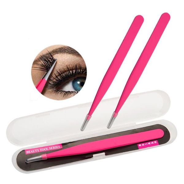 

eyebrow tools & stencils rose red eyelash tweezer flase transplanting nipper assistant face beauty e1164