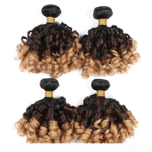 

human hair bundles 1pcs 100g ombre #1b 4 27 bouncy culry 14-24inch brazilian raw virgin human hair unprocessed weave weft extension, Black