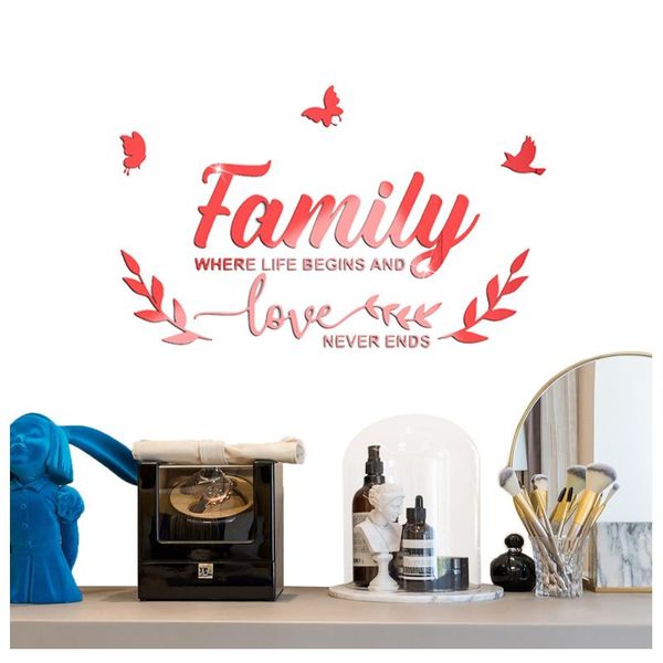 

wall stickers family love never end quote decal lettering art words sticker home decor wedding decoration living room
