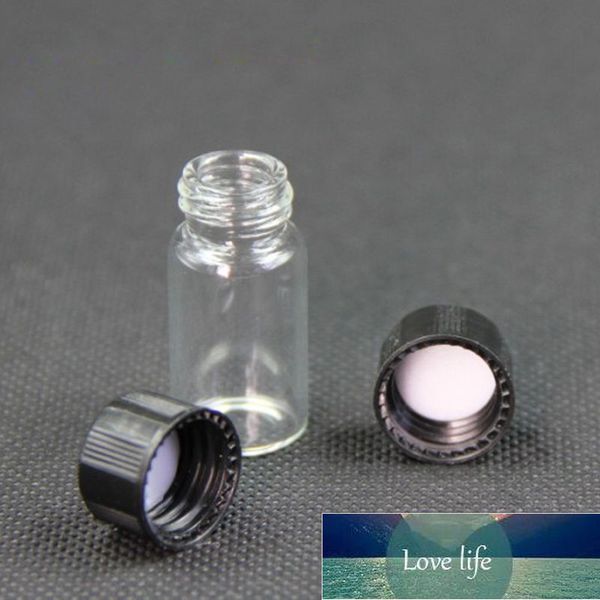 1 pcs 3ml / 5ml Vidro Clear Amber Pequeno Medicina Garrafas de Amostra Marrom Laboratório Laboratório de Laboratório Garrafa De Garrafa De Garrafas Parafusos