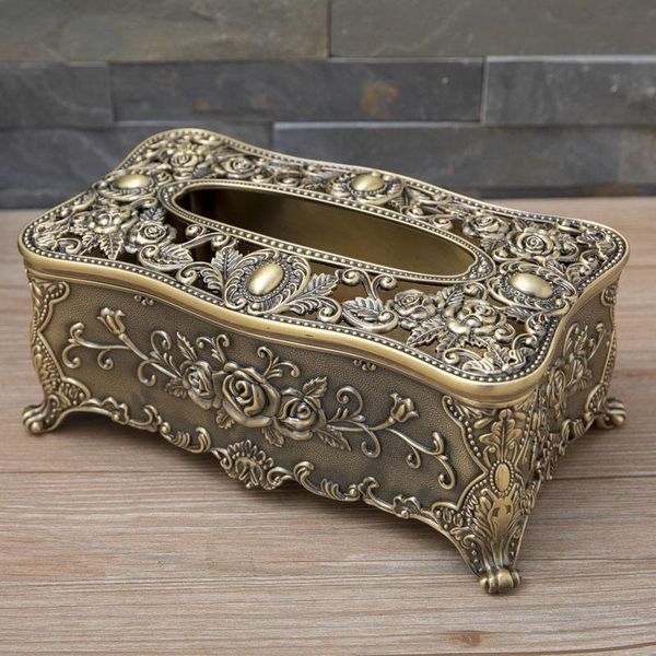 

tissue boxes & napkins universal vintage metal box case napkin holder luxury european art craft fashion home office decoration ornaments gif