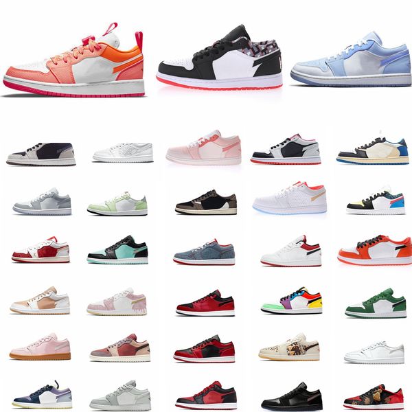 

2021 1 1s low basketball shoes men women utility mighty swooshers all-white crater white/tan wolf grey shadow crimson tint unc game royal sp