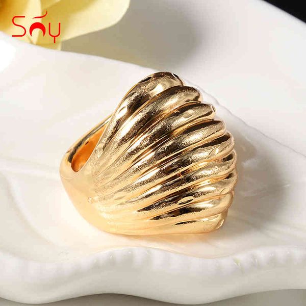 

sunny big 2021 design copper jewelry women cocktail ring for party classic wedding gift, Silver
